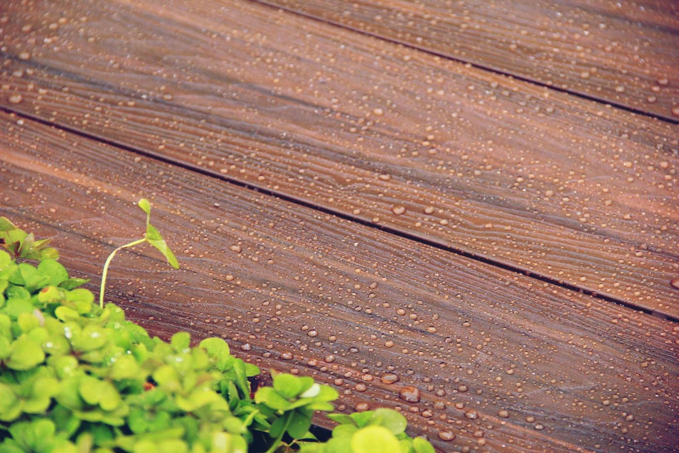 Poolside terrace application, tropical climate